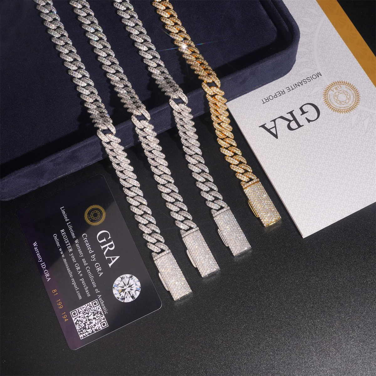8MM Moissanite Pavé Miami Cuban Link Chain – S925 Silver