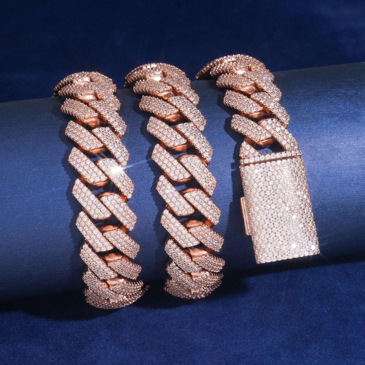 13MM Moissanite Heavyweight Miami Cuban Link Bracelet – S925 Silver