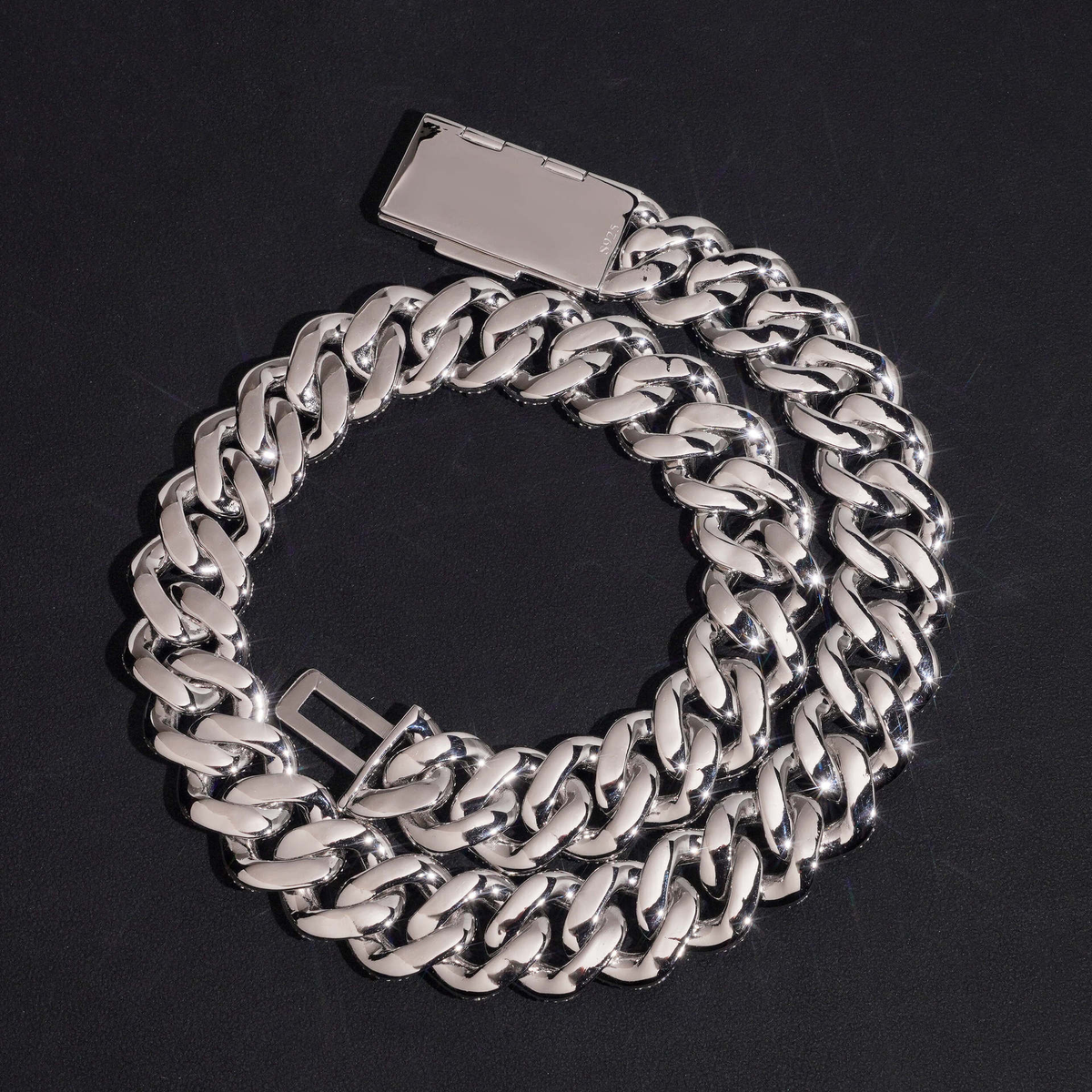 14MM Moissanite Baguette Miami Cuban Link Bracelet – S925 Silver