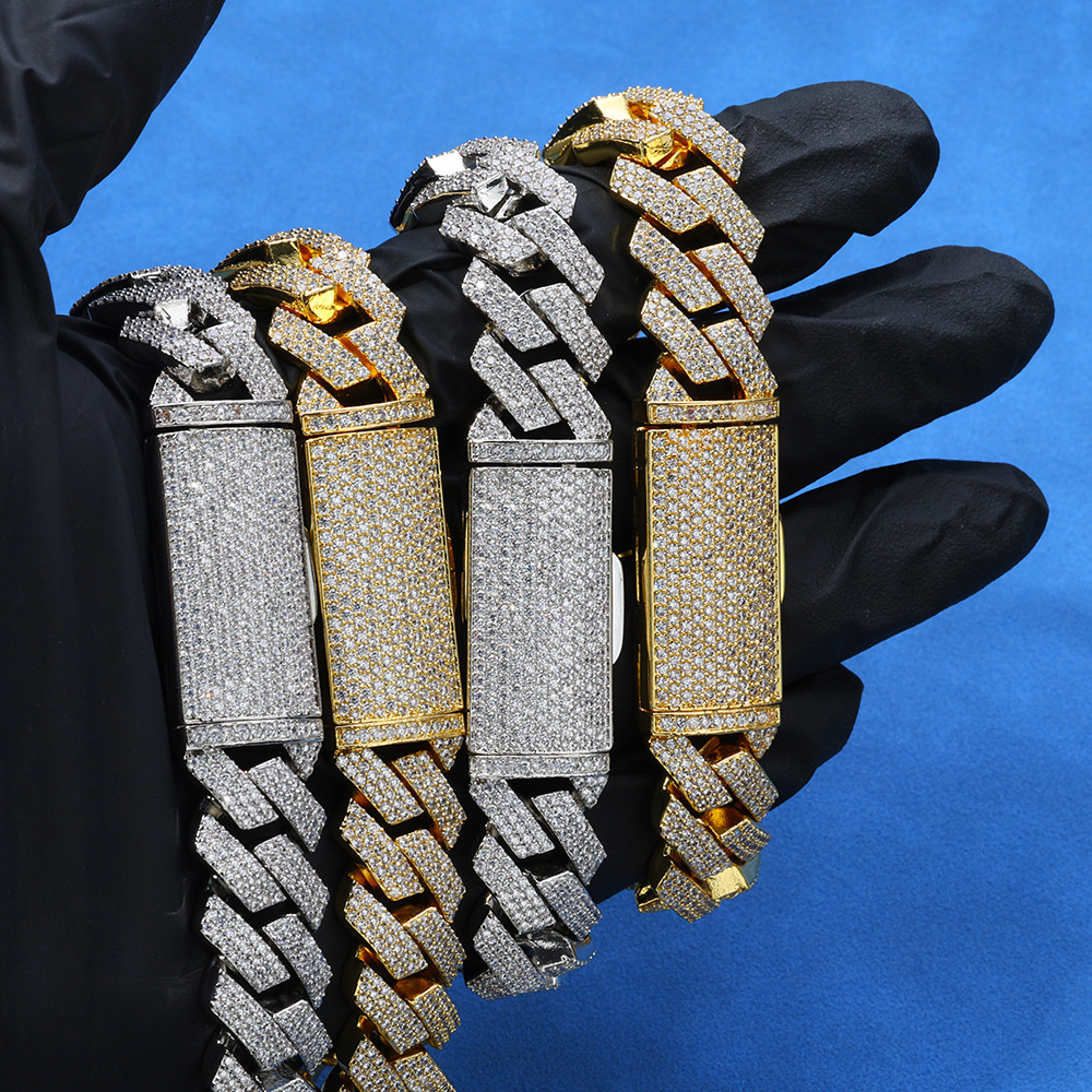 13MM Moissanite Heavyweight Miami Cuban Link Bracelet – S925 Silver