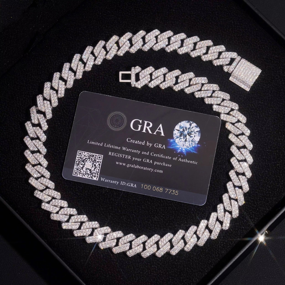 8MM Moissanite Prong-Set Miami Cuban Link Bracelet – S925 Silver