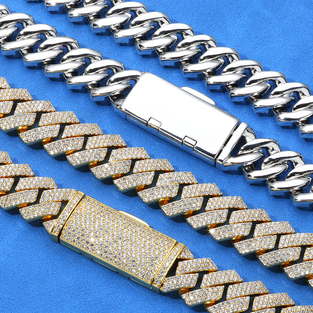 13MM Moissanite Heavyweight Miami Cuban Link Bracelet – S925 Silver