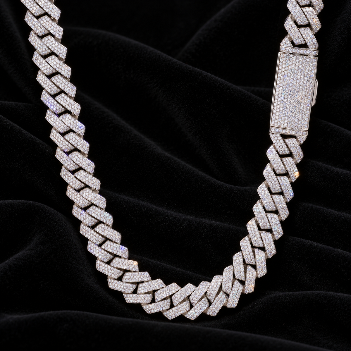 15MM Moissanite Heavyweight Miami Cuban Link Bracelet – S925 Silver