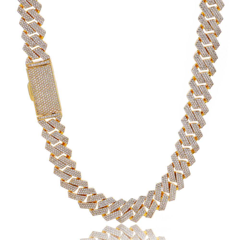 15MM Moissanite Heavyweight Miami Cuban Link Bracelet – S925 Silver
