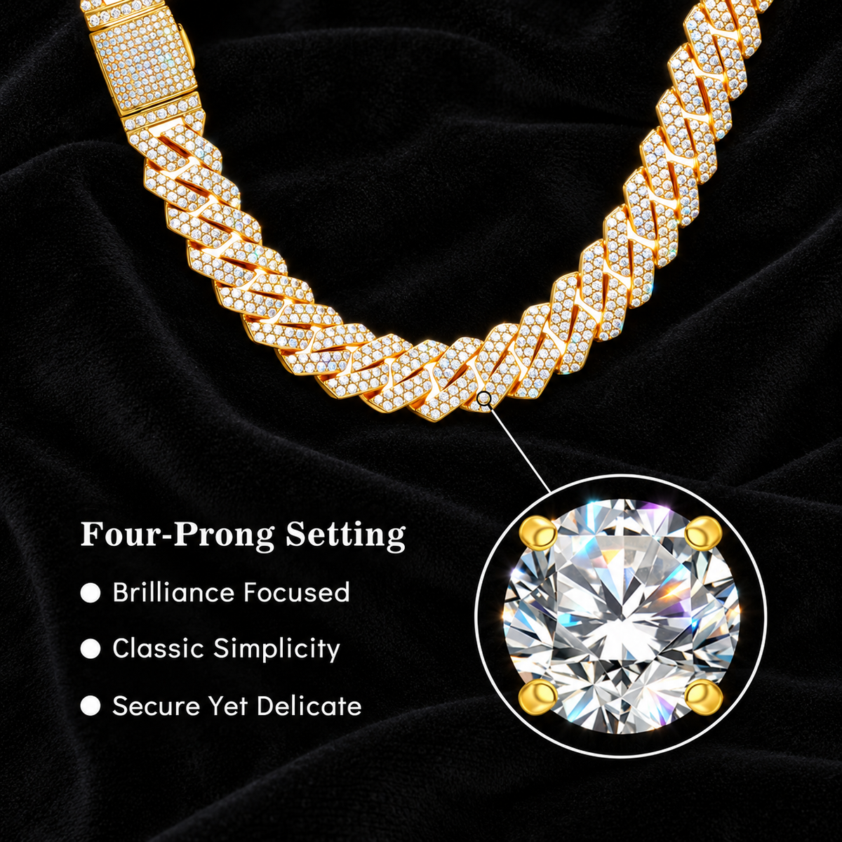 8MM Moissanite Prong-Set Miami Cuban Link Bracelet – S925 Silver