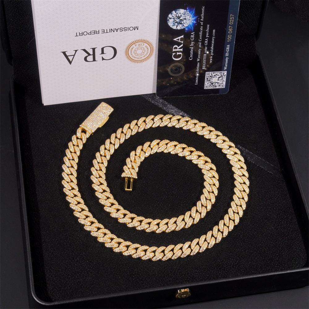 20MM Moissanite Pavé Miami Cuban Link Bracelet – S925 Silver