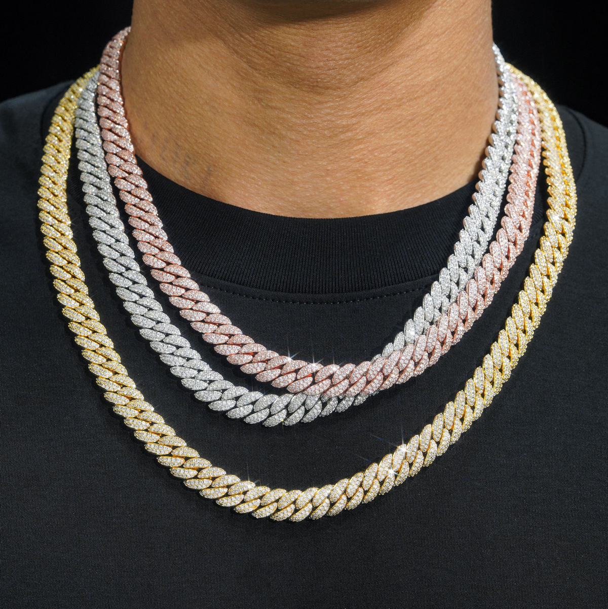 20MM Moissanite Pavé Miami Cuban Link Bracelet – S925 Silver