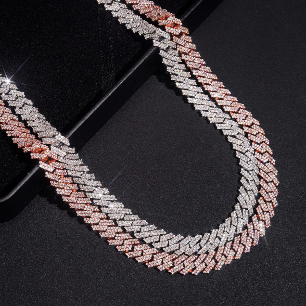 12MM Moissanite Prong-Set Miami Cuban Link Bracelet – S925 Silver