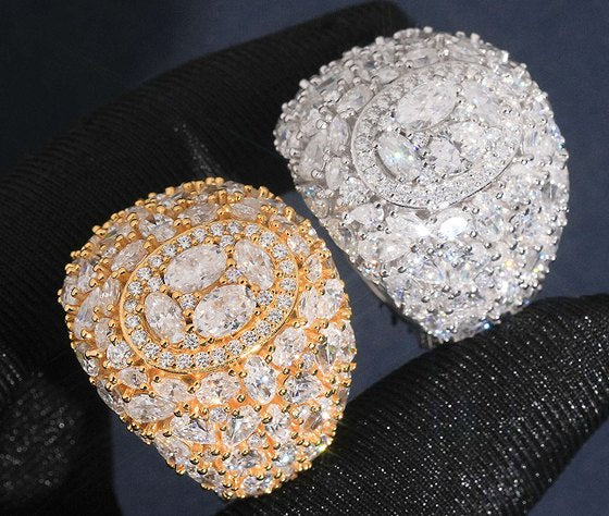 Concentric Cluster Moissanite Ring — photo 1