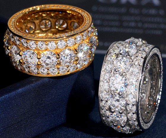 Double-Row Moissanite Band — photo 1
