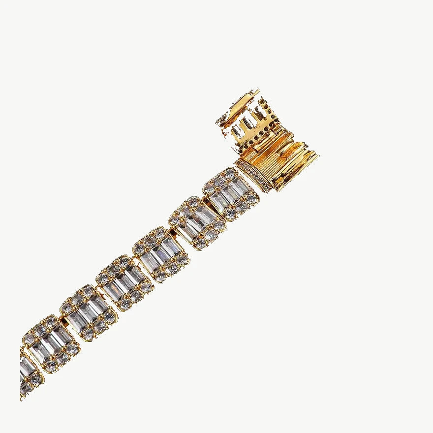 Square Baguette Tennis Chain — original supplier view of the setting, clasp or available finishes