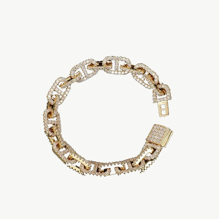10mm Baguette Mariner Bracelet — original supplier view of the setting, clasp or available finishes