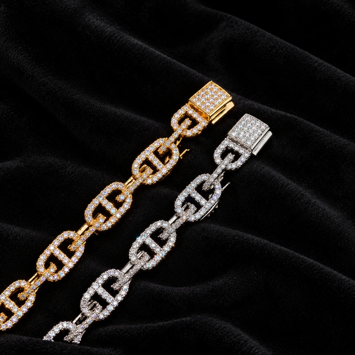 10mm Baguette Mariner Bracelet — original supplier view of the setting, clasp or available finishes
