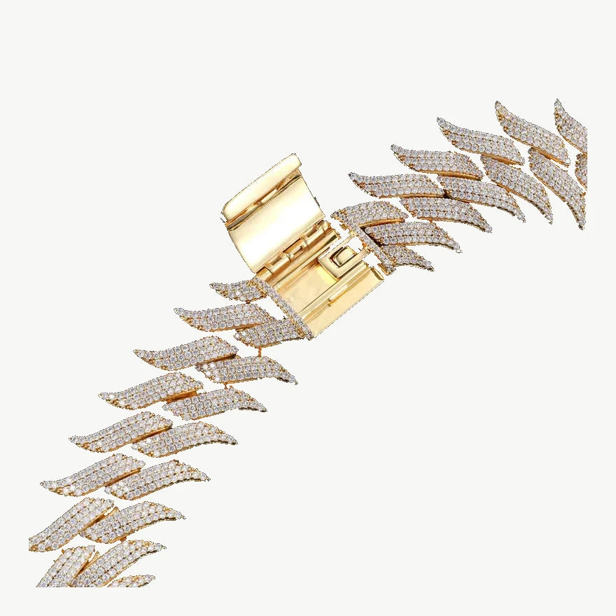 30mm Spiked Cuban Chain — original supplier view of the setting, clasp or available finishes