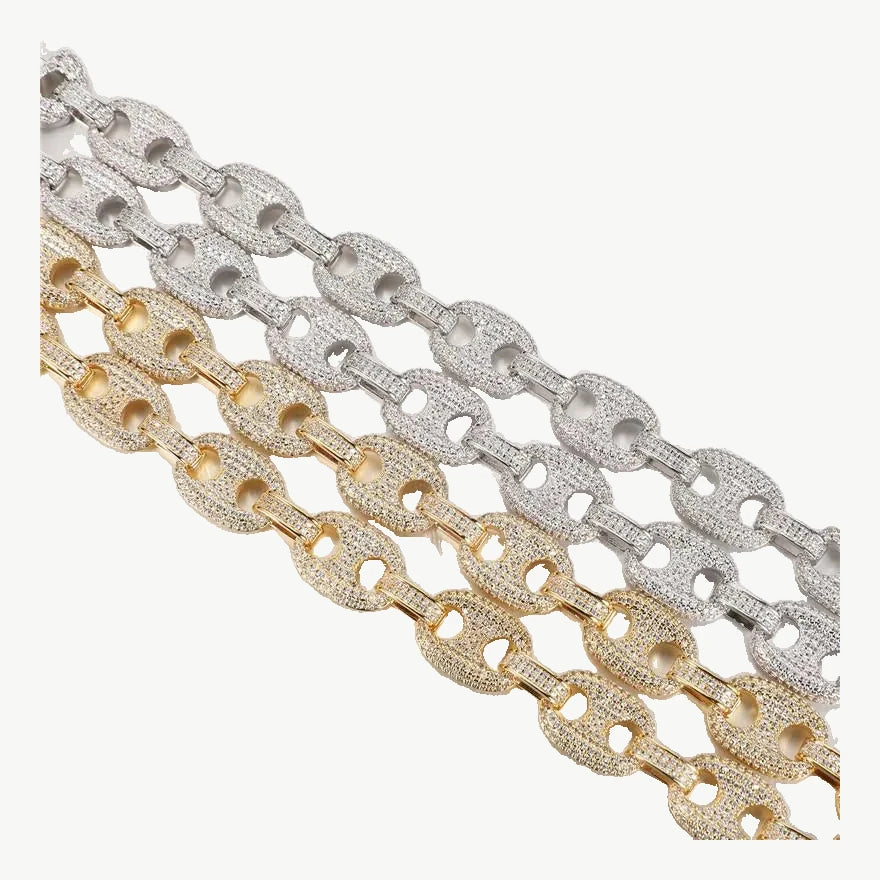 12mm Mariner Link Chain — original supplier view of the setting, clasp or available finishes
