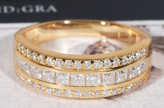 Three-Row Moissanite Band — photo 1